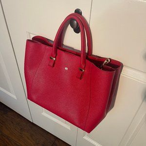 Gunas Red Jane Crossbody Tote Satchel